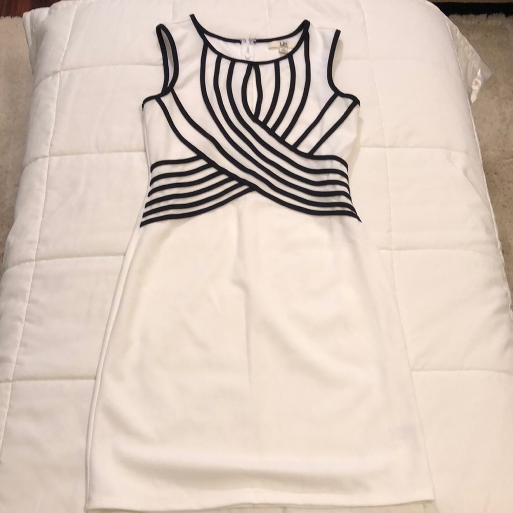 Ya Los Angeles black and white dress